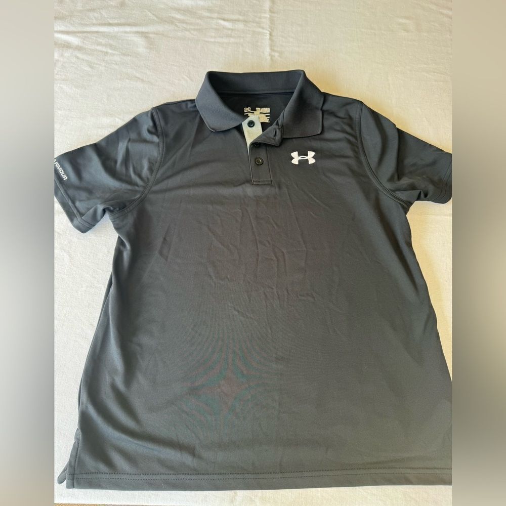 Under Armour short sleeve polo shirt.